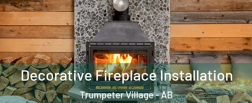  Decorative Fireplace Installation Trumpeter Village - AB