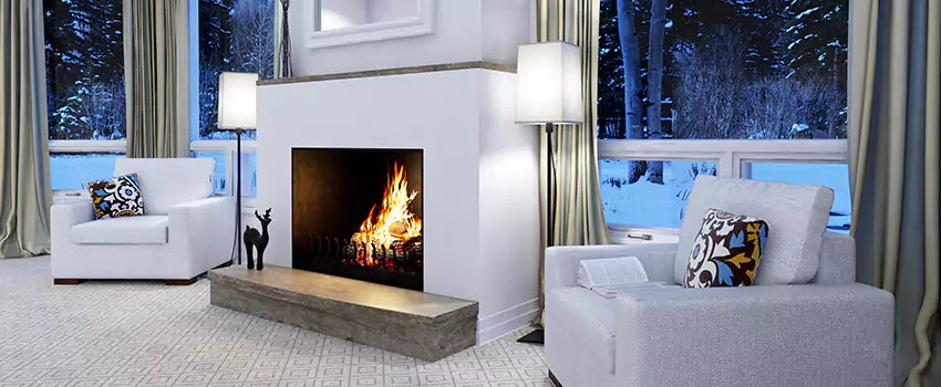 Metal Firebox Installation For Fireplace in Crystal Lake, AB