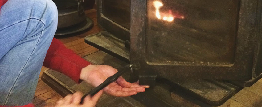 Gas Fireplace Inspection in Royal Oaks, Alberta