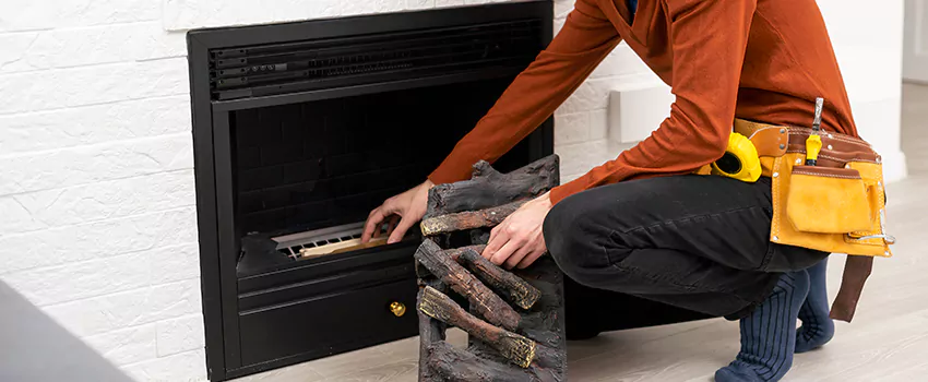 Metal Fireplace Installation in Royal Oaks, Alberta