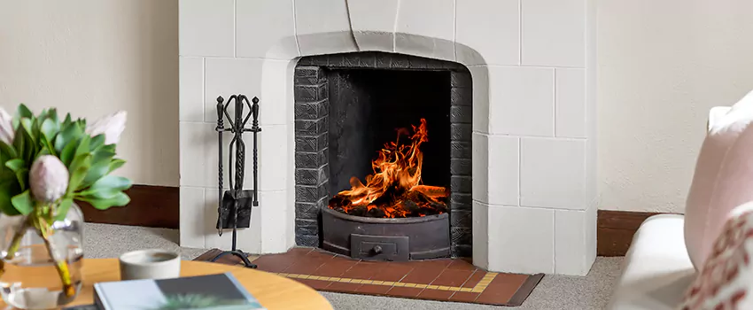 Wood Fireplace Refacing in Crystal Lake, AB