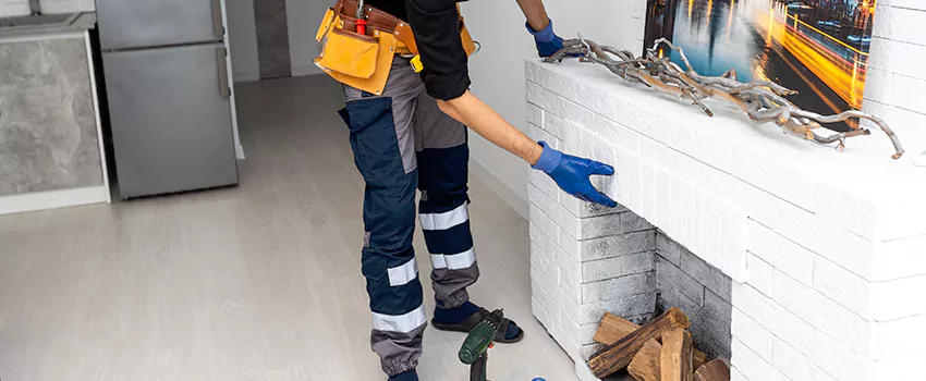 Outdoor Fireplace Restoration in Patterson Place, Alberta