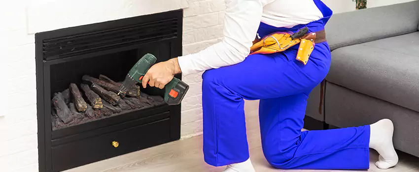 B-Vent Gas Fireplace Installation in Crystal Lake, AB