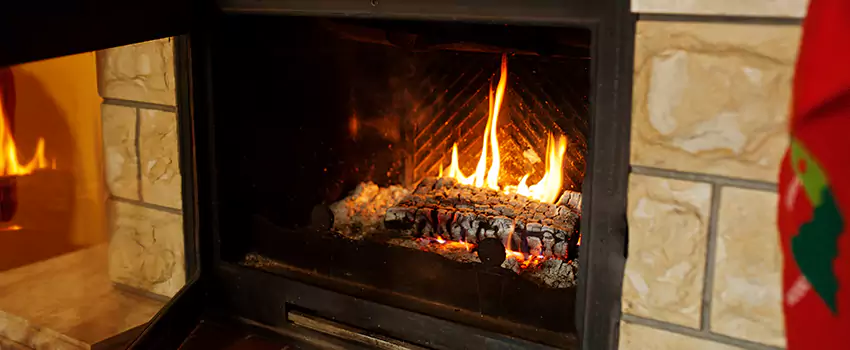 Commercial Prefabricated Fireplace Replacement in Royal Oaks, Alberta