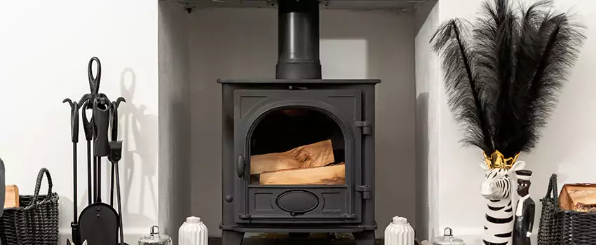 Thelin Hearth Products Providence Pellet Insert Fireplace Installation in Crystal Lake, AB