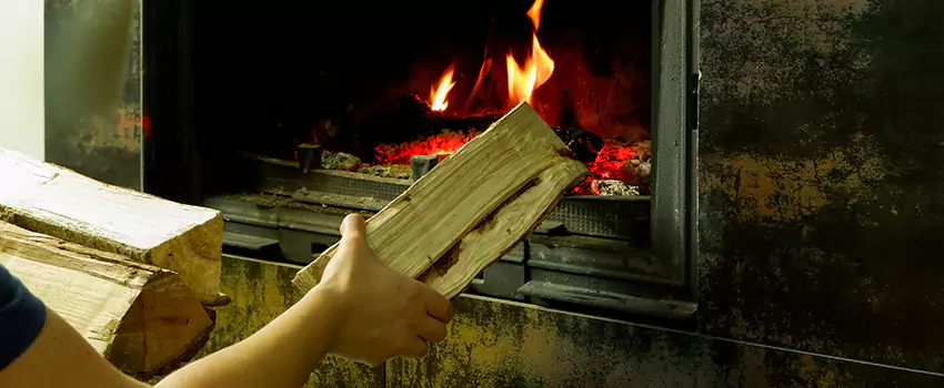 Wood Stove Heat Resistant Wall Repair in Royal Oaks, Alberta