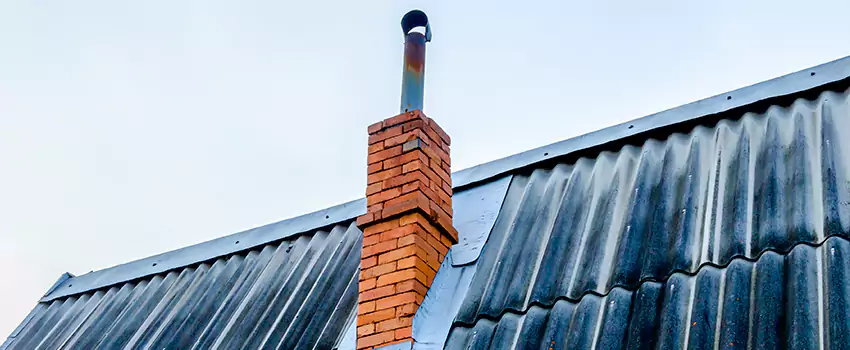 Aluminium Chimney Flashing Repair in Royal Oaks, AB