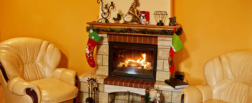 Fireplace Hearth Ideas in Crystal Lake, Alberta