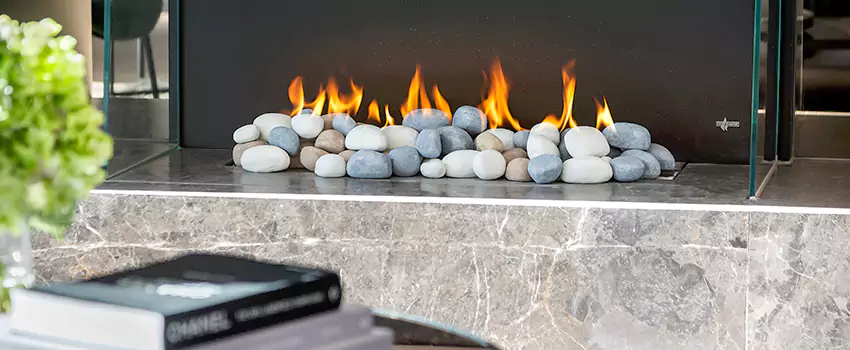 Double-Height Fireplace Design Refurbishment in Crystal Lake, Alberta