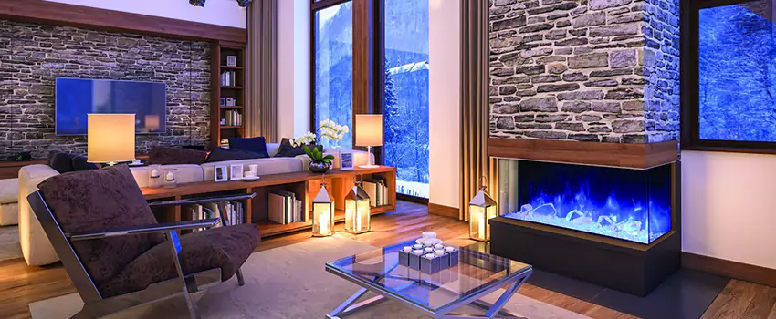 Dynamic Flame Color Fireplace Installation in Crystal Lake, AB