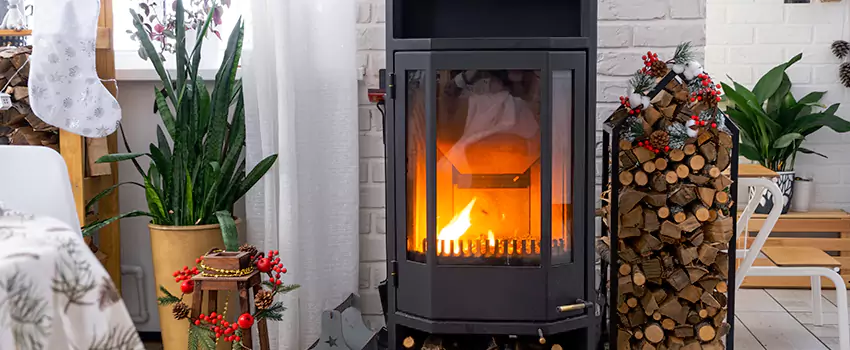 Thelin Hearth Products Direct Vent Gas Stove Fireplace Inspection in Crystal Lake, AB