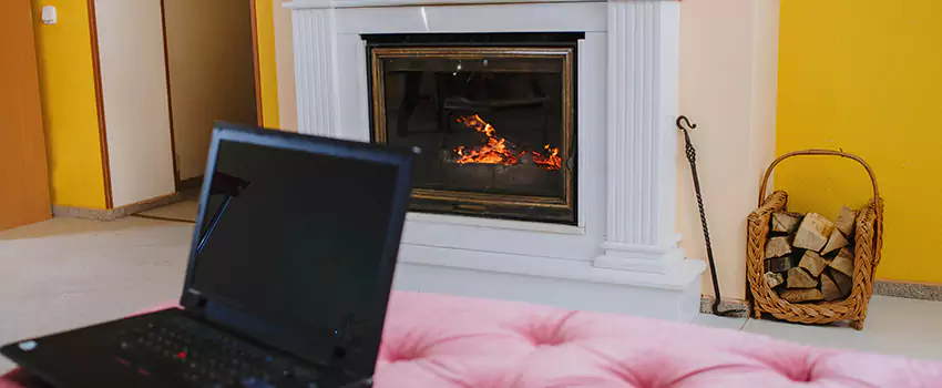 Valor Outdoor Gas Fireplace in Royal Oaks, Alberta