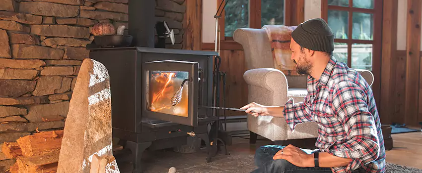 Wood Stove Stone Chimneys Installation Services in Crystal Lake, AB